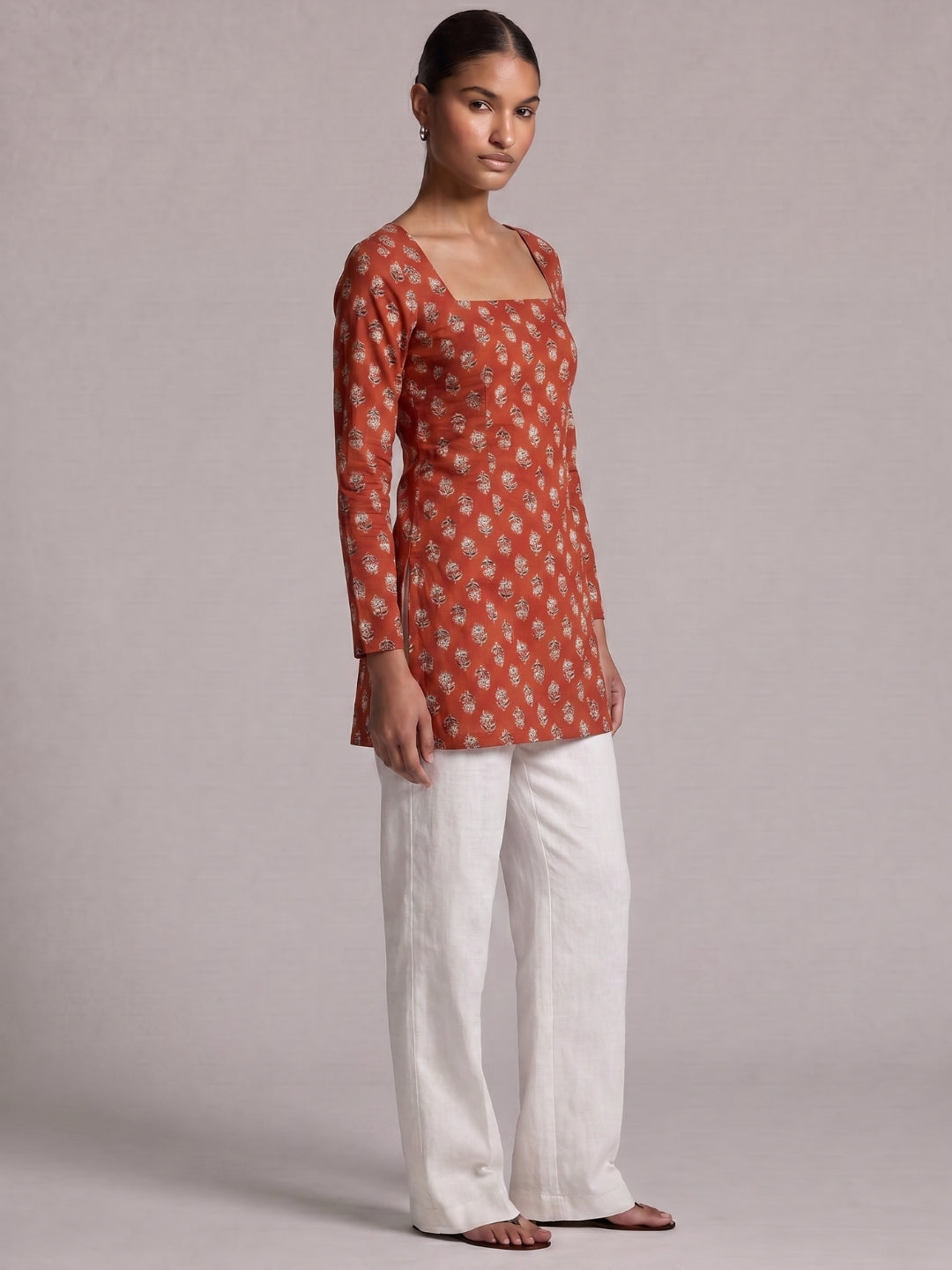 Jashn Full Sleeve Structured Kurti Top