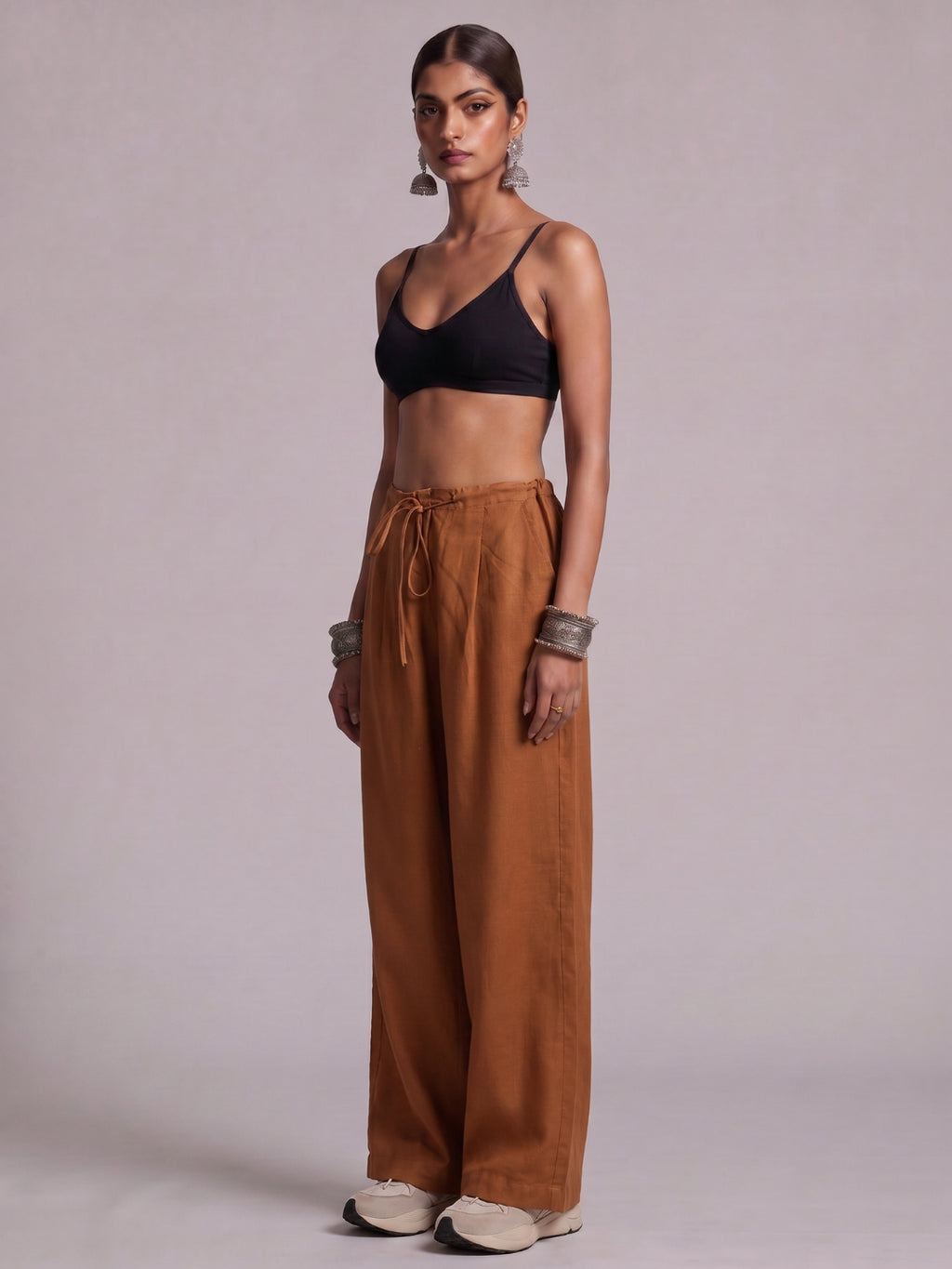 Brown Relaxed Pants