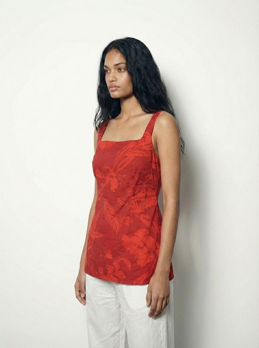 Ananya Open-Back Kurti Top
