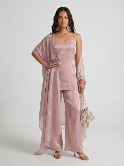 Sonia Pink Fendi Pant & Dupatta