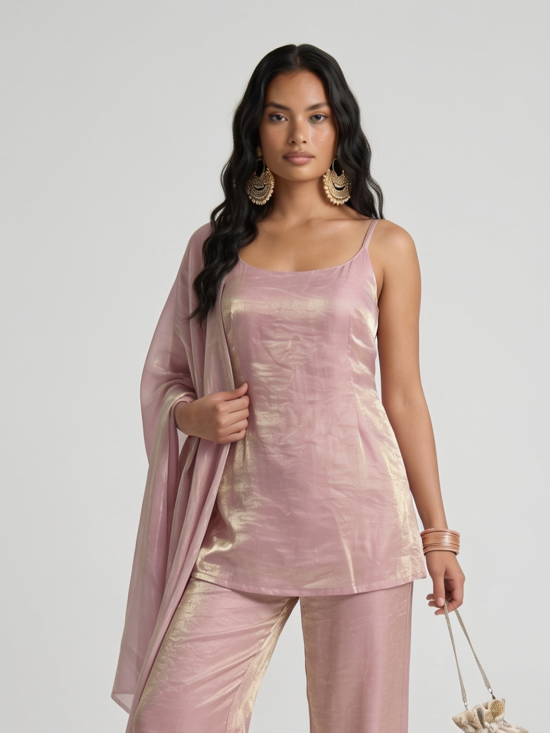 Sonia Pink Fendi Pant & Dupatta
