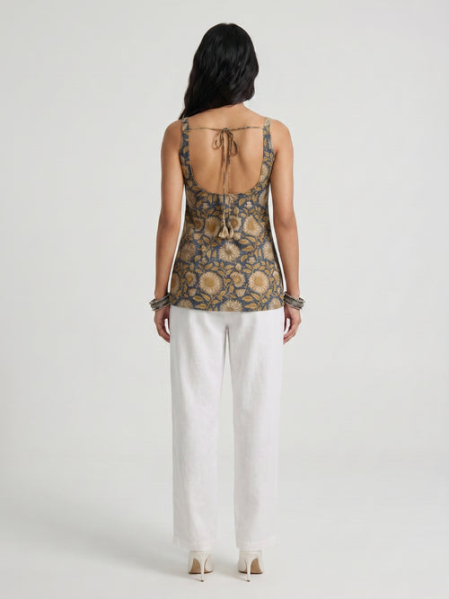 Suriya Open-Back Kurti Top
