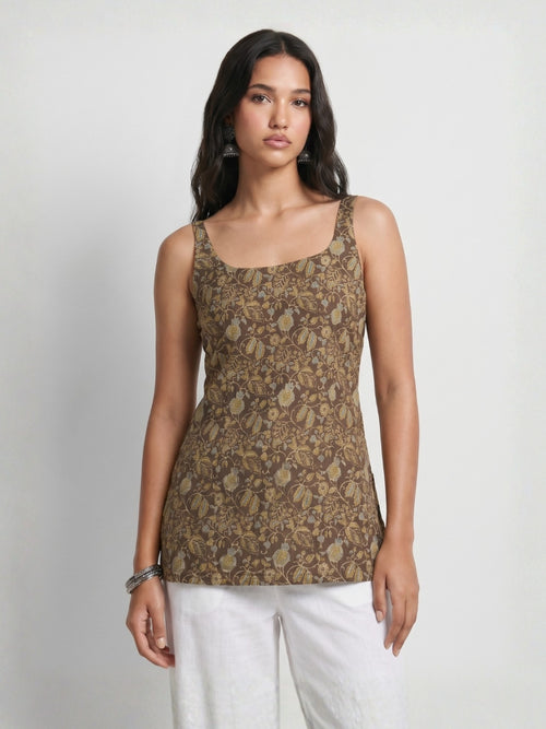 Zeel Open-Back Kurti Top